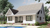 Farmhouse House Plan - Belmont 62778 - Rear Exterior