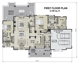 Farmhouse House Plan - Royal Oaks 74988 - 1st Floor Plan