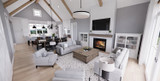 Farmhouse House Plan - Royal Oaks 74988 - Great Room