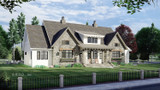 Farmhouse House Plan - Royal Oaks 74988 - Front Exterior