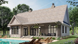 Farmhouse House Plan - St Croix 55102 - Rear Exterior