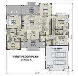 Farmhouse House Plan - St Croix 55102 - 1st Floor Plan