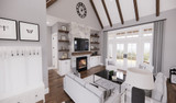 Farmhouse House Plan - St Croix 55102 - Great Room