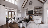 Farmhouse House Plan - St Croix 55102 - Great Room
