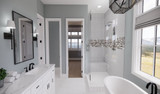 Farmhouse House Plan - St Croix 55102 - Master Bathroom