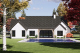 Secondary Image - Farmhouse House Plan - 84996 - Rear Exterior
