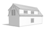 Traditional House Plan - Midway 91835 - Left Exterior