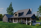 Mountain Rustic House Plan - Appalachian Trails 39060 - Rear Exterior