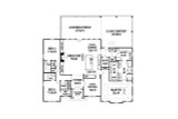 European House Plan - Rosemary Park 64678 - 1st Floor Plan