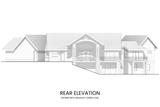 Mountain Rustic House Plan - Abrams Mountain 20912 - Rear Exterior