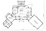Mountain Rustic House Plan - Abrams Mountain 20912 - 1st Floor Plan