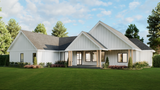 Secondary Image - Farmhouse House Plan - Bellevue 91201 - Rear Exterior