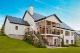 Farmhouse House Plan - Blossom Hill 88329 - Rear Exterior