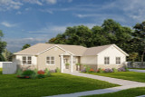 Ranch House Plan - Hanna 17005 - Front Exterior