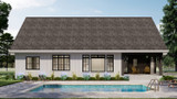 Farmhouse House Plan - Emarie May 77711 - Rear Exterior