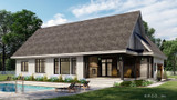 Farmhouse House Plan - Emarie May 77711 - Rear Exterior