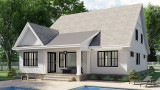 Farmhouse House Plan - Emerald 16079 - Rear Exterior