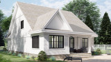 Farmhouse House Plan - Emerald 16079 - Rear Exterior