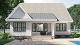 Farmhouse House Plan - Emerald 16079 - Rear Exterior