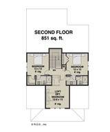 Traditional House Plan - Eastwood 42488 - 2nd Floor Plan