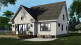 Farmhouse House Plan - Wexford 37768 - Rear Exterior