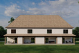 French Country House Plan - Newcastle Village 45078 - Rear Exterior