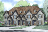 French Country House Plan - Newcastle Village 45078 - Front Exterior
