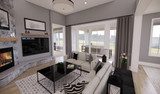 Farmhouse House Plan - Delta 26416 - Great Room