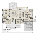 Farmhouse House Plan - St. Thomas 16254 - 1st Floor Plan