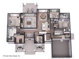 Farmhouse House Plan - St. Thomas 16254 - 1st Floor Plan Dollhouse - 