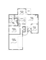 European House Plan - 39845 - 1st Floor Plan