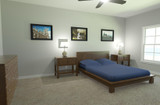 European House Plan - 39845 - Master Bedroom