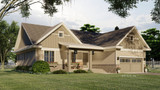 Craftsman House Plan - Eagle Creek 83777 - Front Exterior