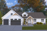 Craftsman House Plan - Prestwich 24540 - Front Exterior