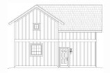 Traditional House Plan - Milton RV Garage 36883 - Rear Exterior