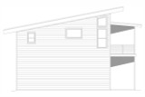 Modern House Plan - Morris Ferry Overlook 2 36674 - Left Exterior