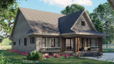 Traditional House Plan - Heritage 70965 - Rear Exterior