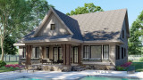Craftsman House Plan - Peachtree 94335 - Rear Exterior