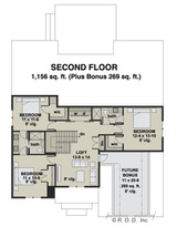Craftsman House Plan - Peachtree 94335 - 2nd Floor Plan