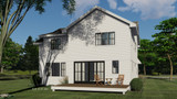 Farmhouse House Plan - Oak Run 70310 - Rear Exterior