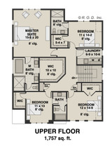 Farmhouse House Plan - Oak Run 70310 - 2nd Floor Plan