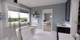 Farmhouse House Plan - Oak Run 70310 - Master Bathroom