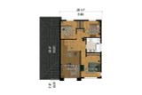 Secondary Image - Modern House Plan - 32715 - 2nd Floor Plan