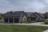 Craftsman House Plan - Bridgetown 24918 - Left Exterior