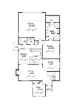 European House Plan - 89839 - 1st Floor Plan
