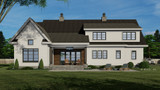 Farmhouse House Plan - Labeaux 17687 - Rear Exterior