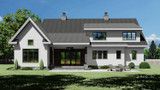Farmhouse House Plan - Harrison 21796 - Rear Exterior
