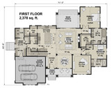 Farmhouse House Plan - Harrison 21796 - 1st Floor Plan