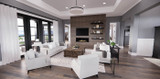 Secondary Image - Farmhouse House Plan - Harrison 21796 - Great Room