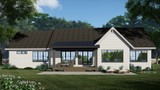 Traditional House Plan - Drift Wood Ranch 27757 - Rear Exterior